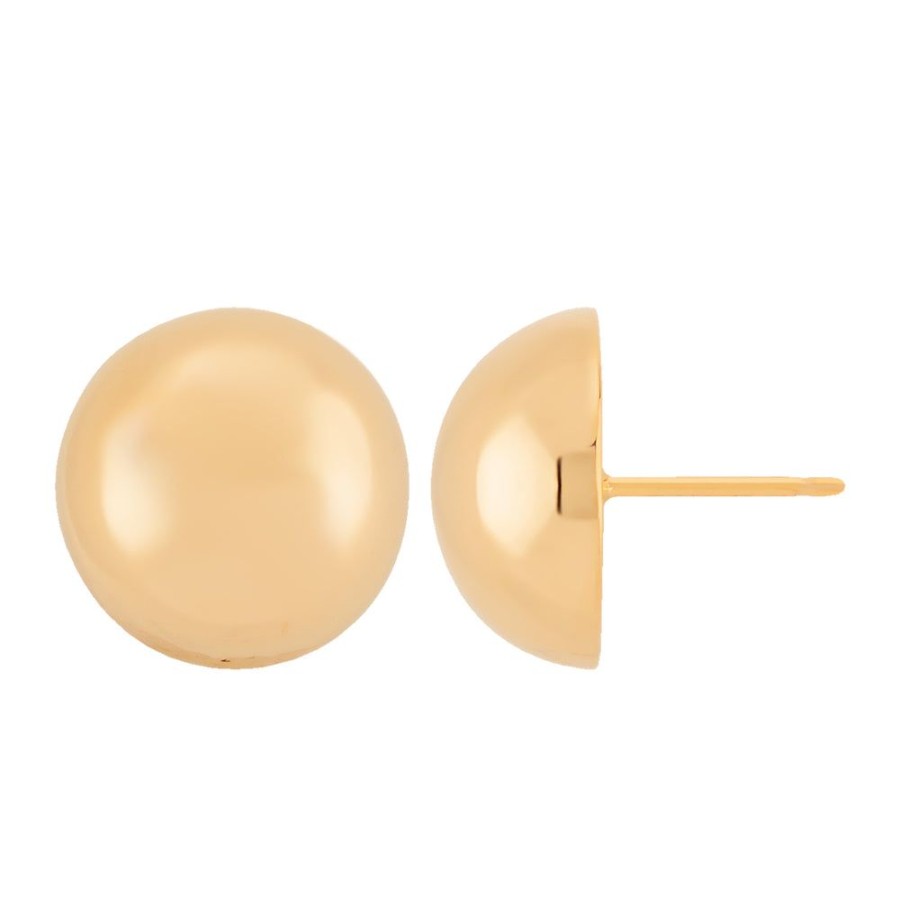 Jewelry Smyth Jewelers | 14K Yellow Gold 10Mm Button Stud Earrings