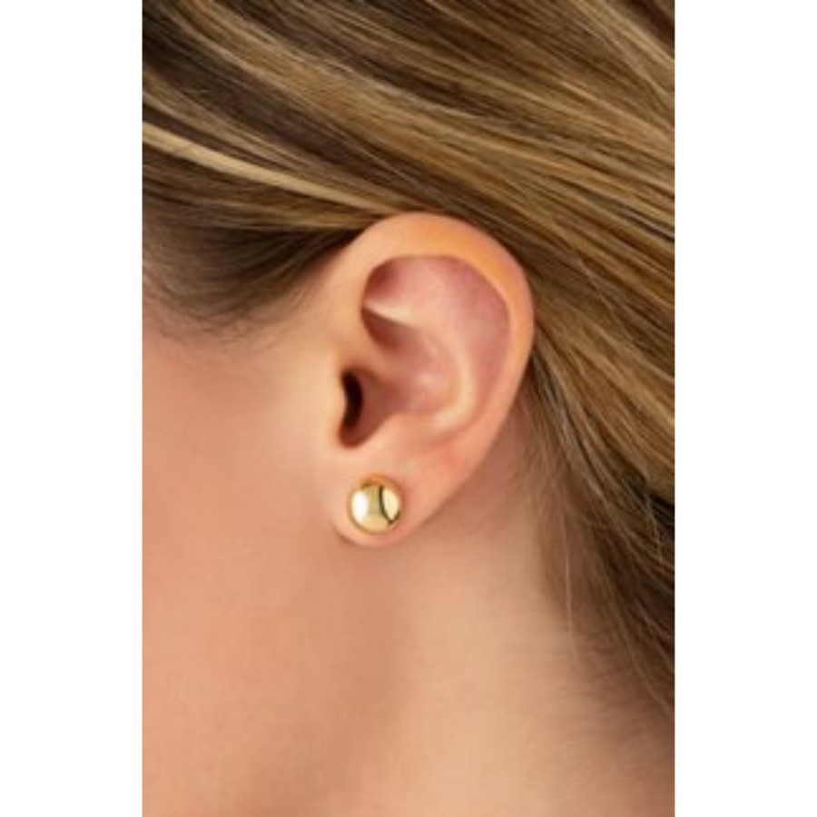 Jewelry Smyth Jewelers | 14K Yellow Gold 10Mm Button Stud Earrings