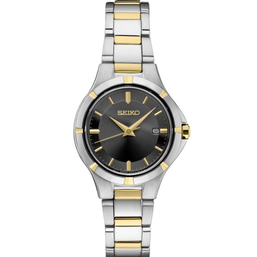 Timepieces Seiko | Seiko Essentials Two Tone Charcoal Sunray Dial