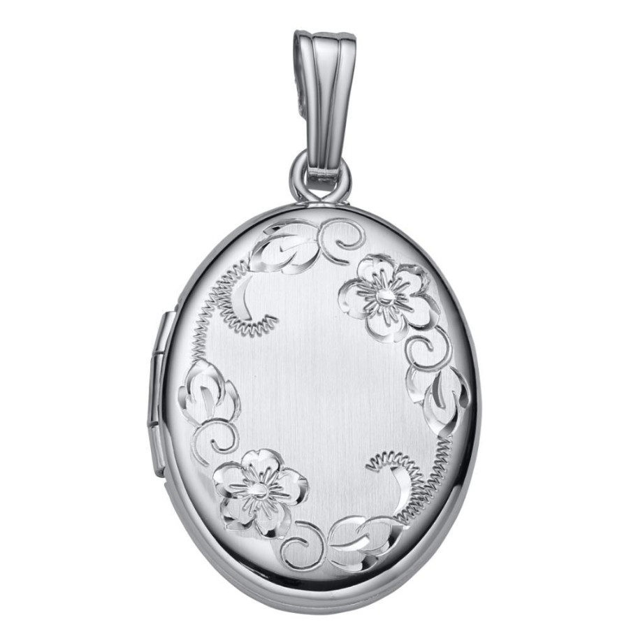 Jewelry Smyth Jewelers | Sterling Silver Oval Locket Necklace 18"