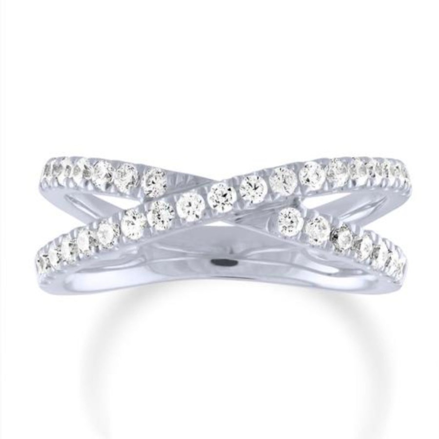 Jewelry Smyth Jewelers | 14K Diamond Criss Cross Band