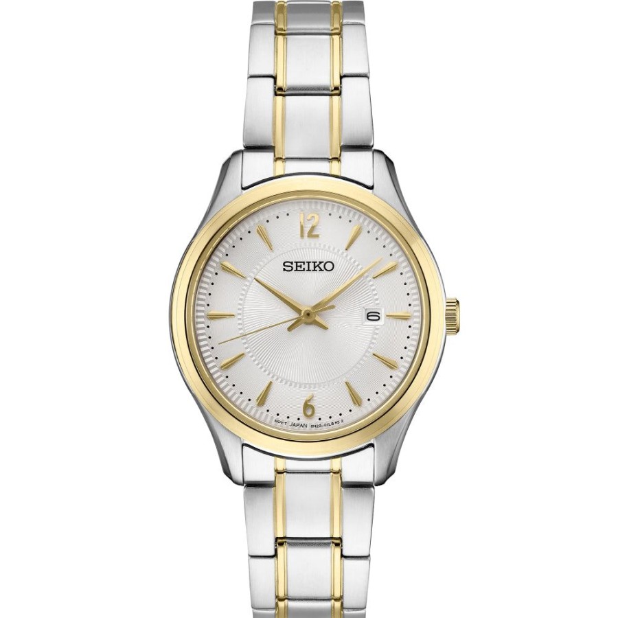 Timepieces Seiko | Seiko Essentials Ladies Two-Tone 30Mm Sur474