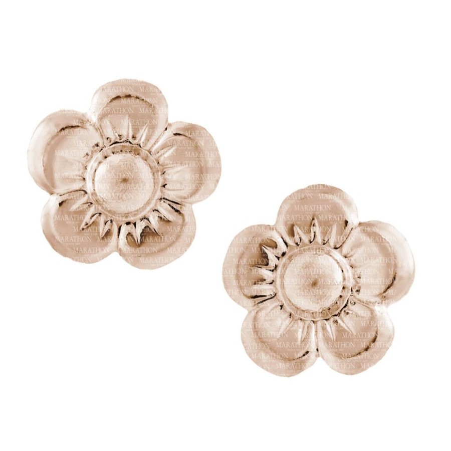 Jewelry Smyth Jewelers | Children'S 14K Rose Gold Flower Stud Earrings