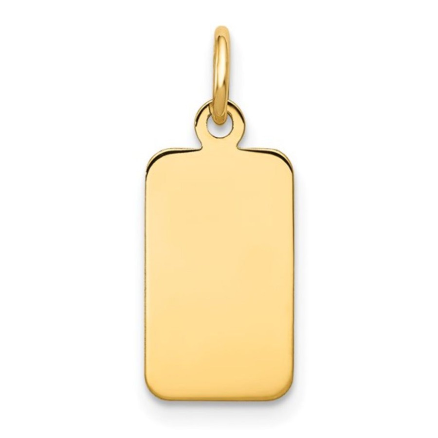 Jewelry Smyth Jewelers | 14K Gold Dog Tag Charm