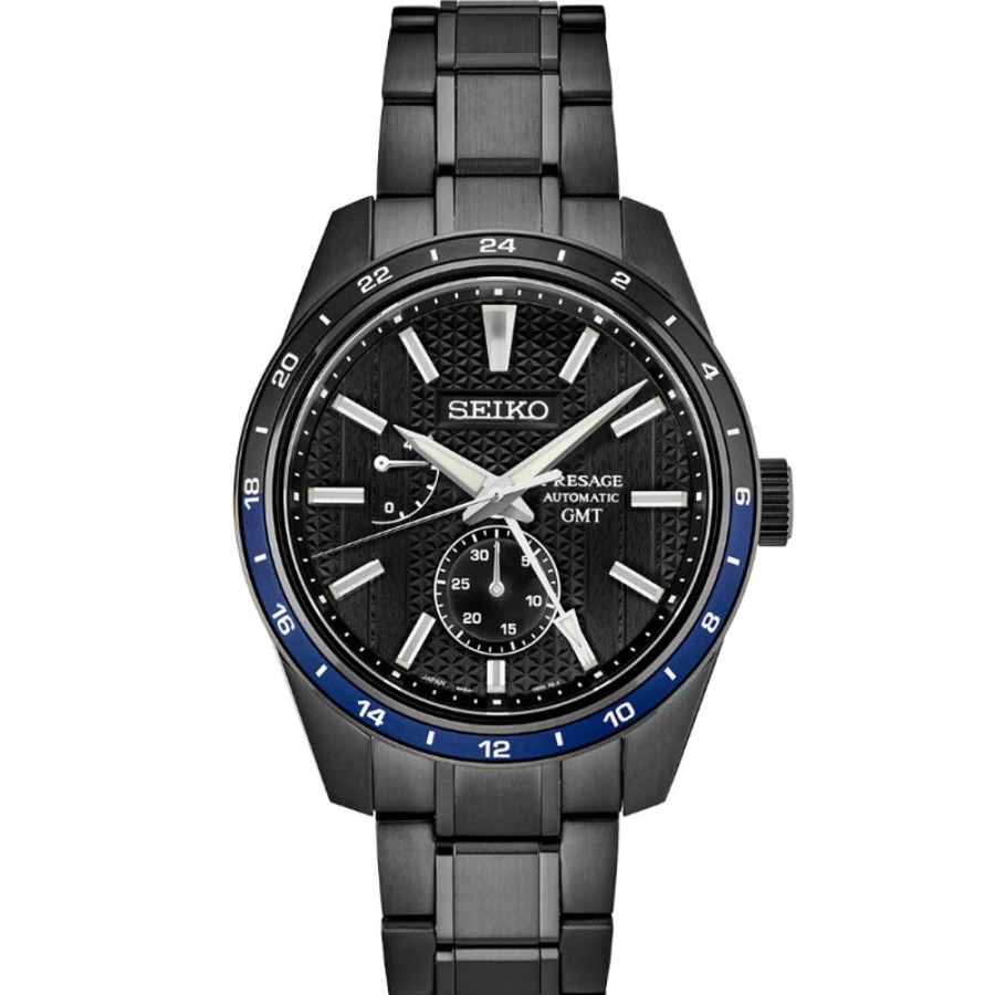 Gifts Seiko | Seiko Presage Zero Halliburton Black Gmt Limited Edition Automatic