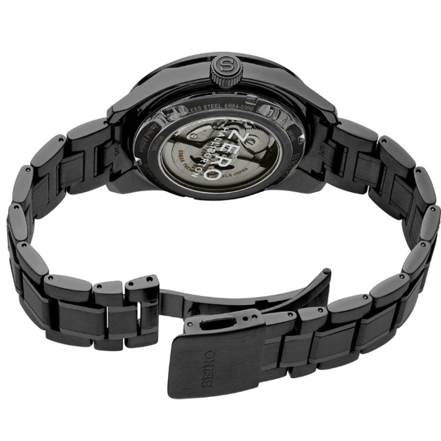 Gifts Seiko | Seiko Presage Zero Halliburton Black Gmt Limited Edition Automatic