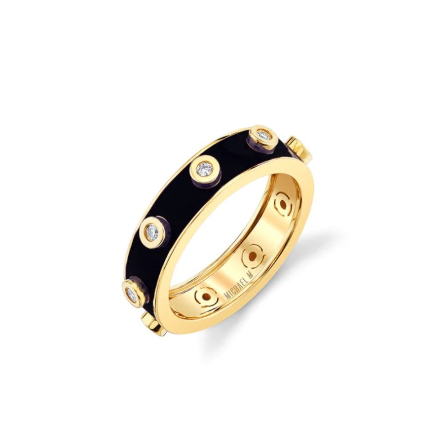 Jewelry Michael M | Michael M. Chroma Extruded Diamond Bezel Ring