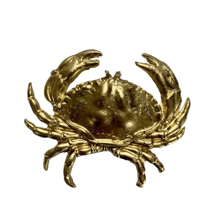 Gifts Southern Tribute | Crab Napkin Rings - Clear - Set Of 4