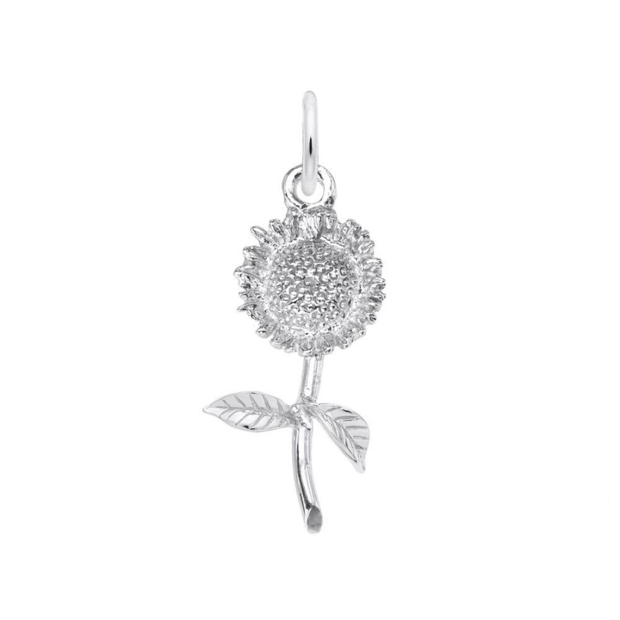 Jewelry Rembrandt | Sterling Silver Small Sunflower Charm