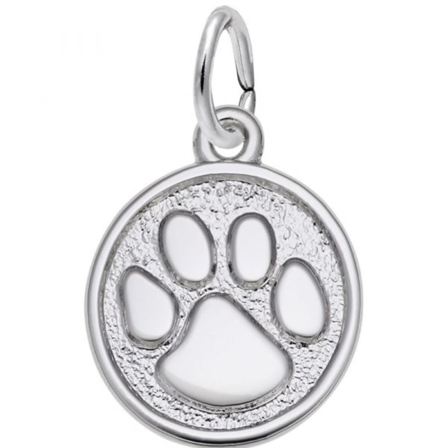 Jewelry Rembrandt | Sterling Silver Paw Print Charm