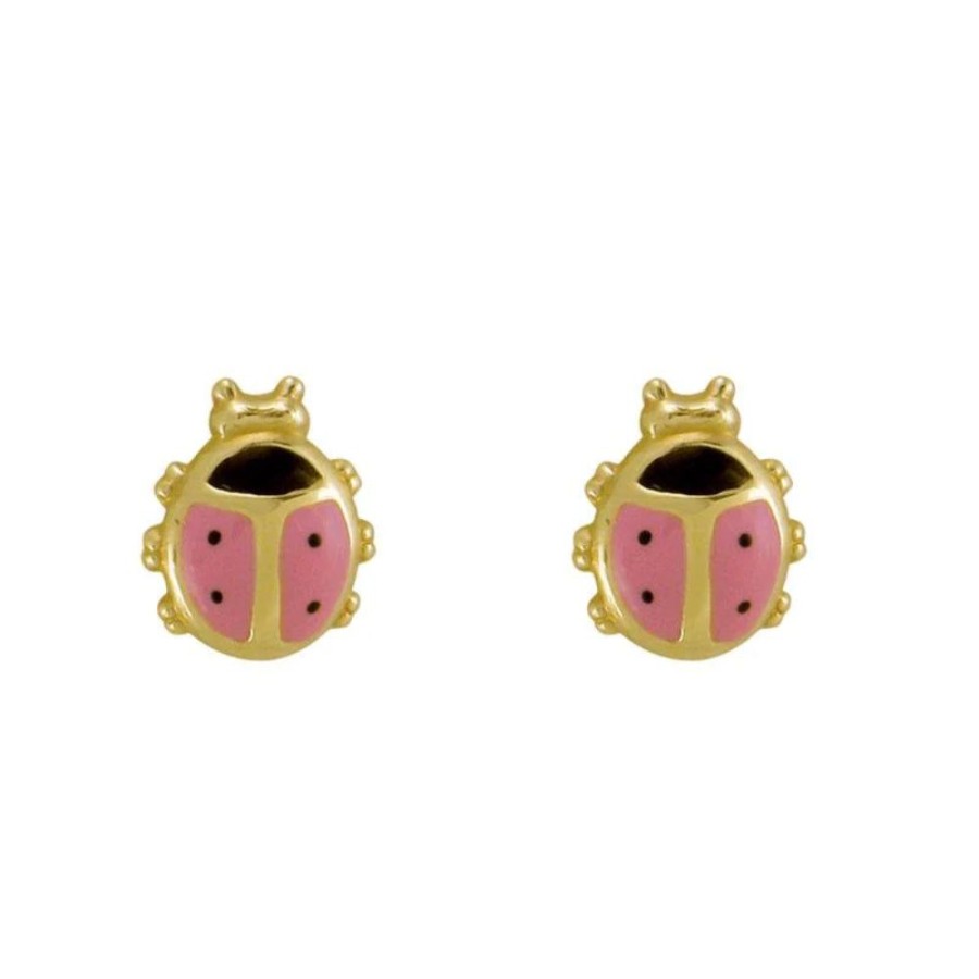 Jewelry Smyth Jewelers | 14Y Children'S Ladybug Stud Earrings