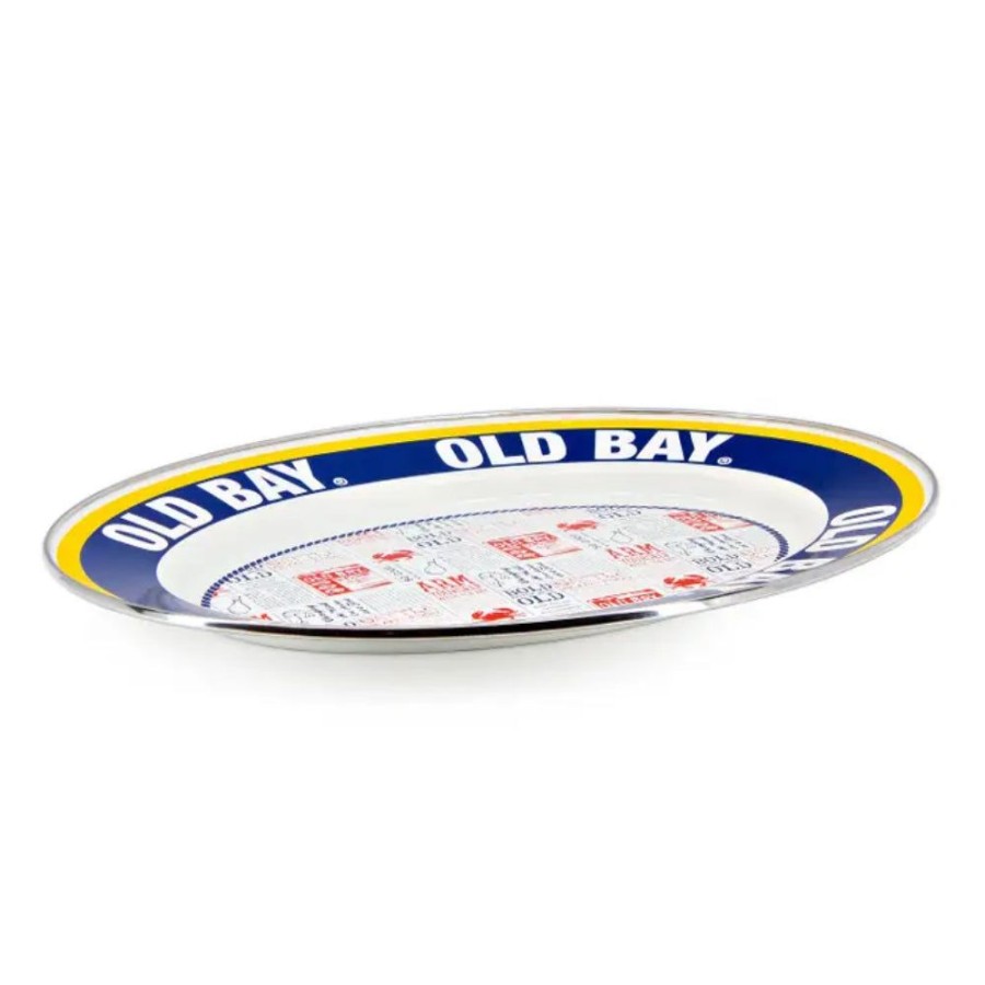 Gifts Golden Rabbit | Golden Rabbit Old Bay Oval Platter