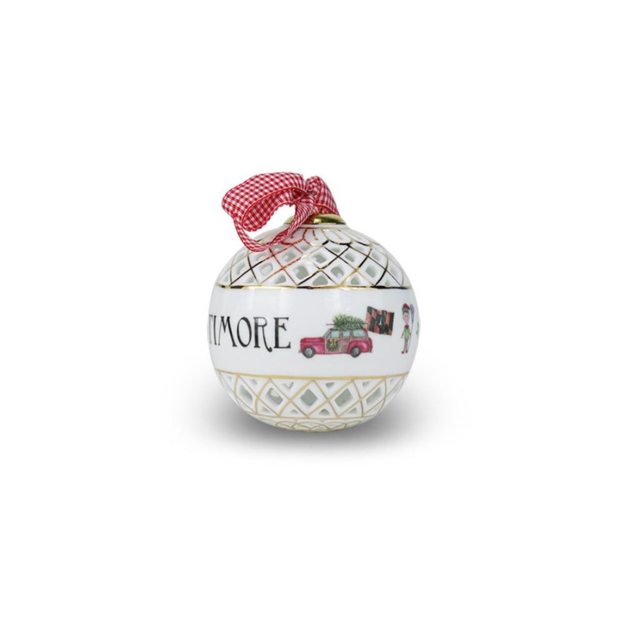 Gifts Dishique | Dishique Baltimore Christmas Icon Ornament