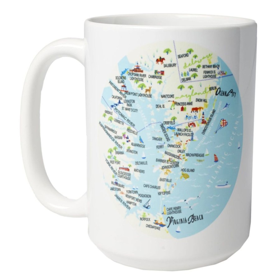 Gifts Galleyware | Galleyware Lower Chesapeake - 15-Oz. Ceramic Mug