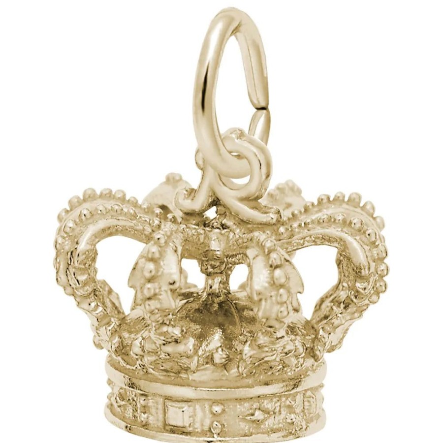 Jewelry Rembrandt | 14K Yellow Gold Royal Crown Charm