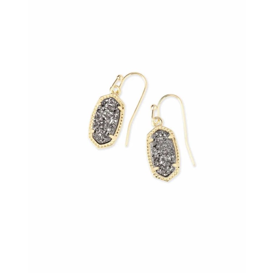 Jewelry Kendra Scott | Kendra Scott Lee Drop Earrings In Platinum Drusy