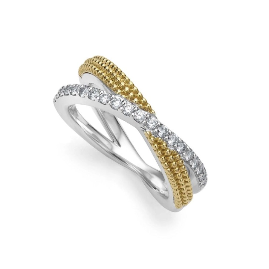 Jewelry Lagos | Lagos Two Tone X Diamond Ring