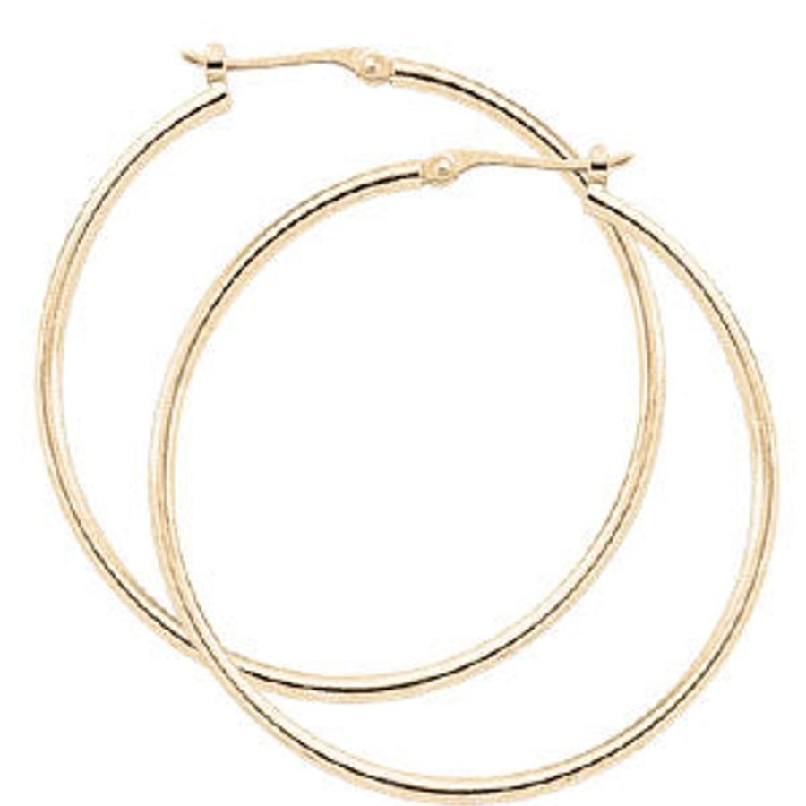 Jewelry Smyth Jewelers | 14K Yellow Gold Polished Hoop Earrings