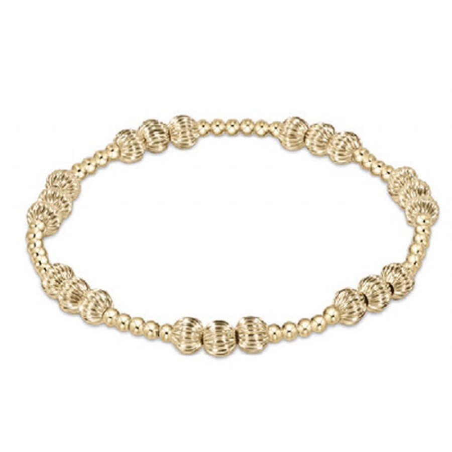 Jewelry enewton | Enewton Extends-Dignity Joy Pattern 5Mm Bead Bracelet-Gold