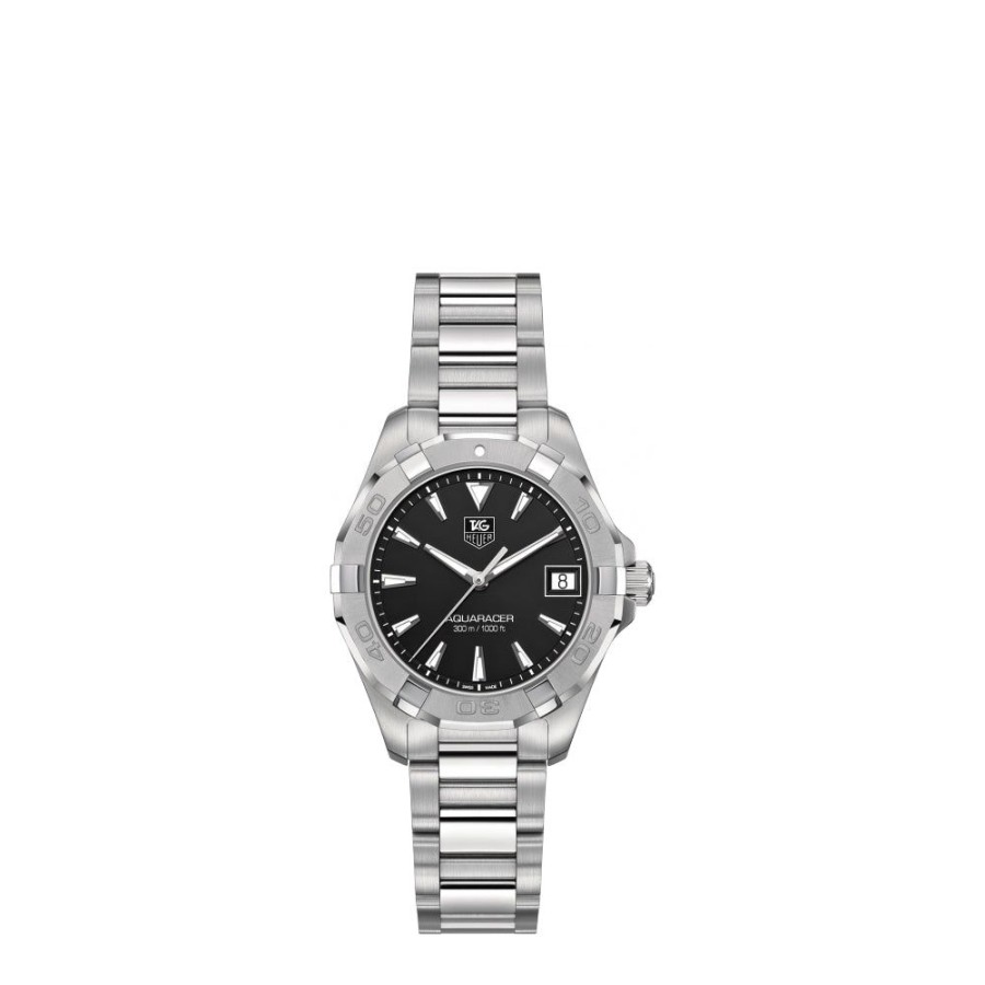 Timepieces TAG Heuer | Tag Heuer Ladies Aquaracer 32Mm Quartz - Black/Steel