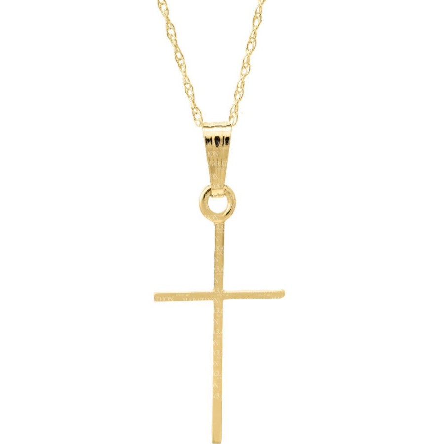 Jewelry Smyth Jewelers | Children'S 14K Gold Cross Pendant