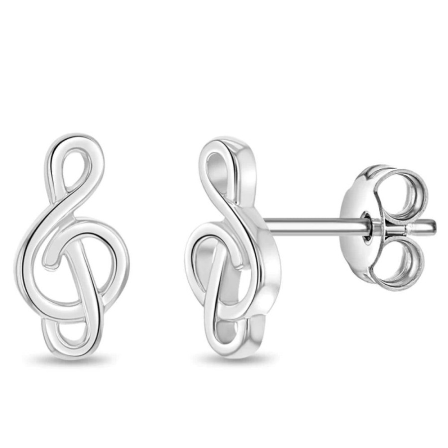 Gifts Smyth Jewelers | Treble Clef Girls Earrings