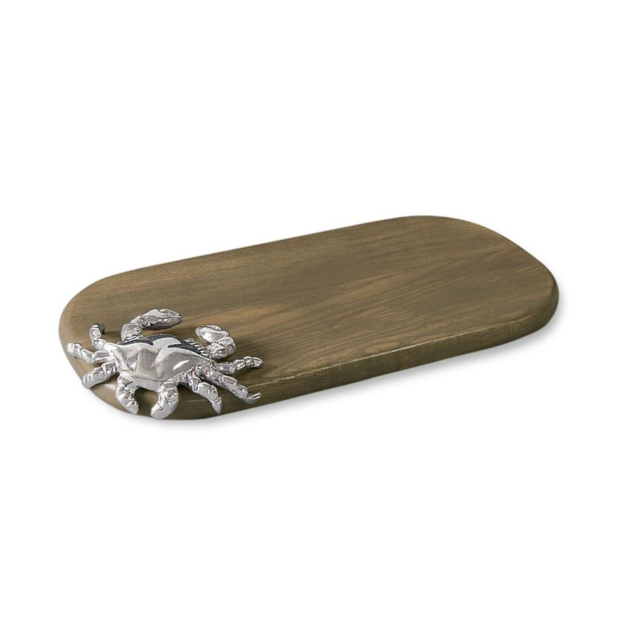 Gifts Beatriz Ball | Beatriz Ball Wood Ocean Crab Oval Cutting Board