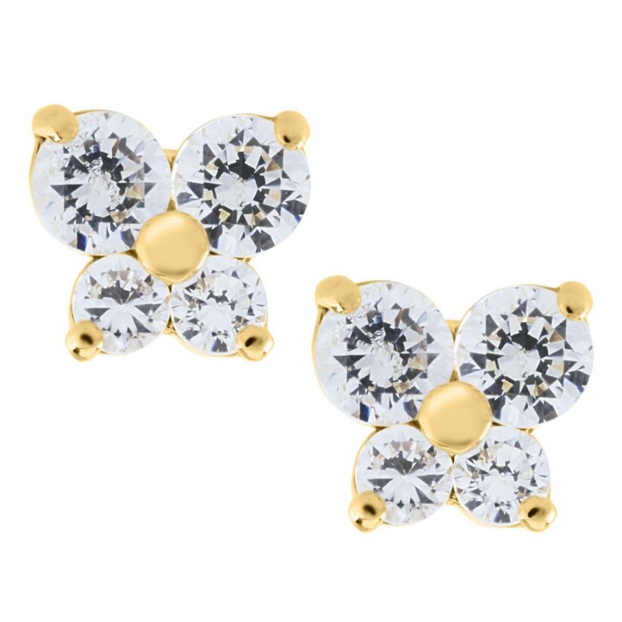 Jewelry Smyth Jewelers | Children'S 14K Butterfly Stud Earrings