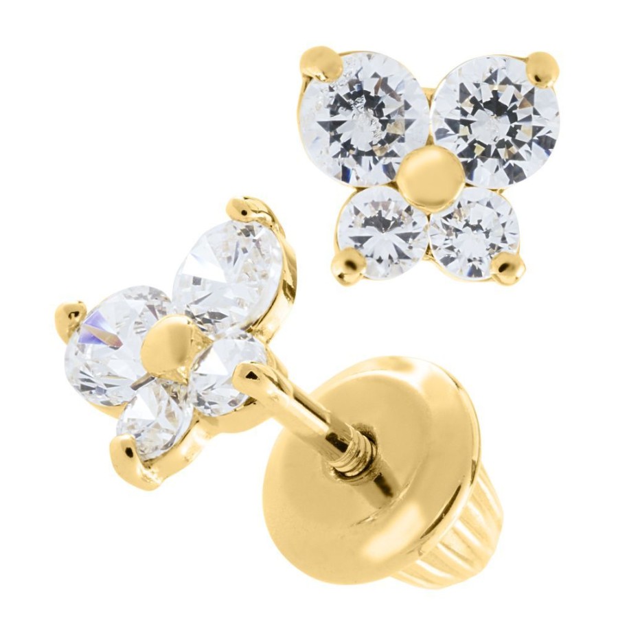 Jewelry Smyth Jewelers | Children'S 14K Butterfly Stud Earrings