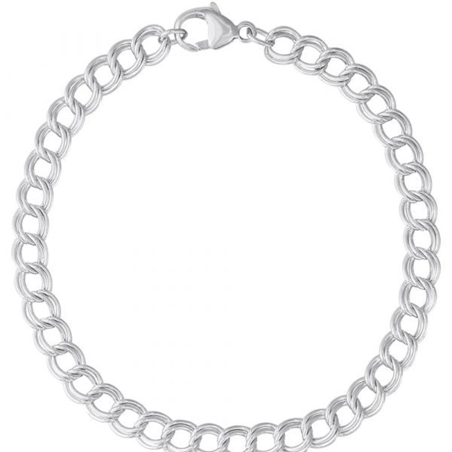 Jewelry Rembrandt | Sterling Silver Petite Double Link Bracelet