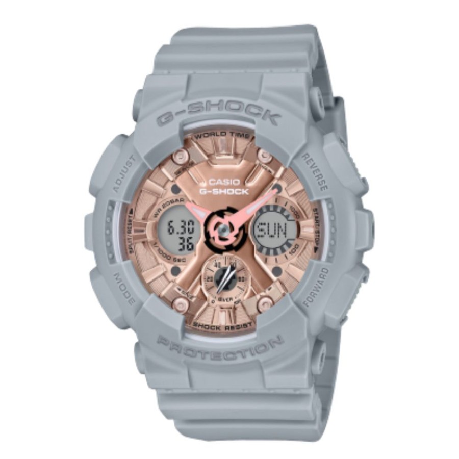 Timepieces casio | G-Shock Analog Digital Womens 5 Series Rose Gold/Gray