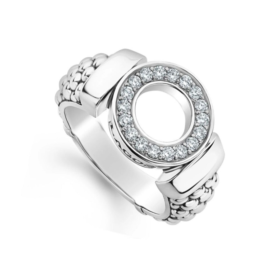 Jewelry Lagos | Lagos Diamond Circle Caviar Ring