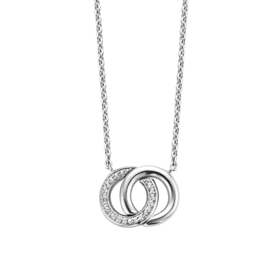 Jewelry TI SENTO - Milano | Ti Sento Entwined Circles Pendant Necklace