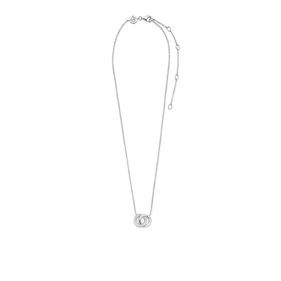 Jewelry TI SENTO - Milano | Ti Sento Entwined Circles Pendant Necklace