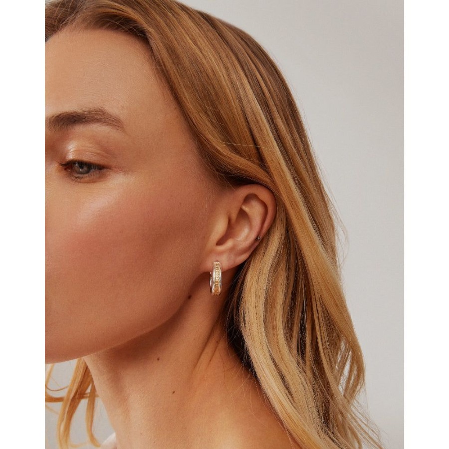 Jewelry Anna Beck | Anna Beck Classic Wide Hoop Earrings- Two-Tone