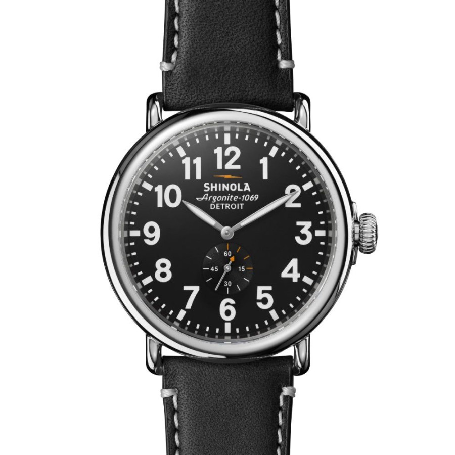 Timepieces Shinola | Shinola Gents 47Mm Runwell-Black