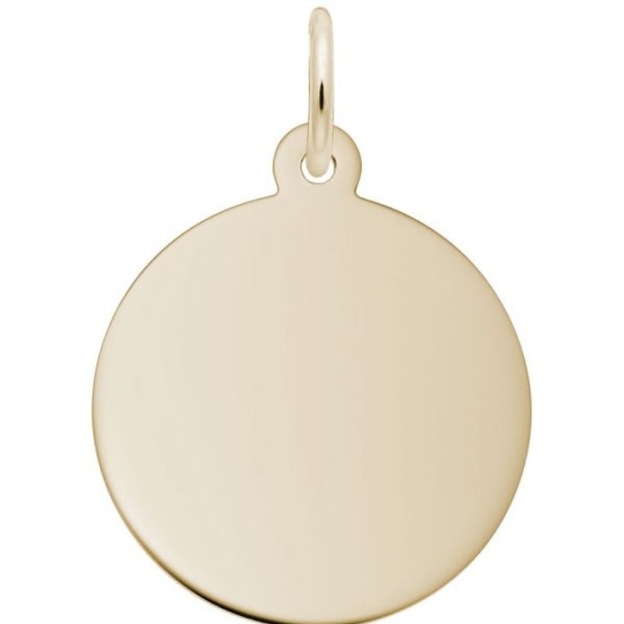 Jewelry Rembrandt | 14K Yellow Gold Disc Charm