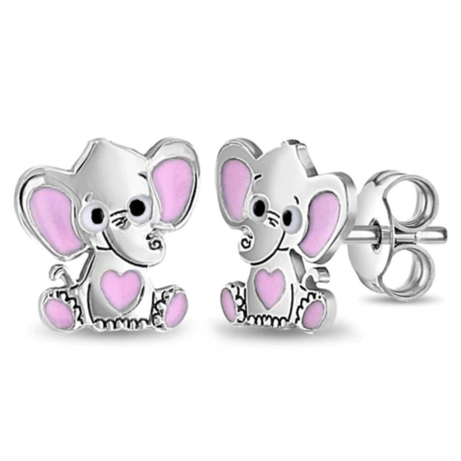 Jewelry Smyth Jewelers | Children'S Bashful Elephant Earrings