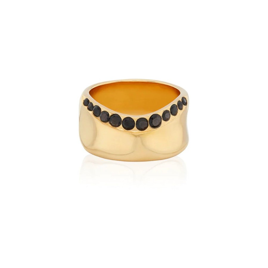 Jewelry Anna Beck | Anna Beck Hypersthene Pave Rim Ring