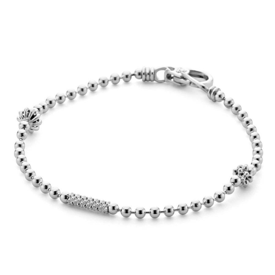 Jewelry Lagos | Lagos Silver Caviar Icon Beaded Bracelet