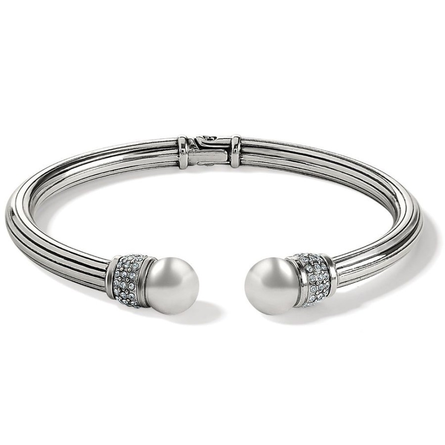 Jewelry Brighton | Brighton Meridian Open Hinged Bangle-Pearl