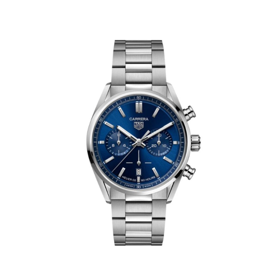 Gifts TAG Heuer | Tag Heuer Gents Carrera 42Mm Automatic Chronograph - Blue/Steel