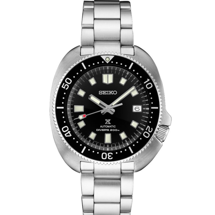 Timepieces Seiko | Seiko Prospex 40Mm Automatic Diver'S Recreation, Black Dial