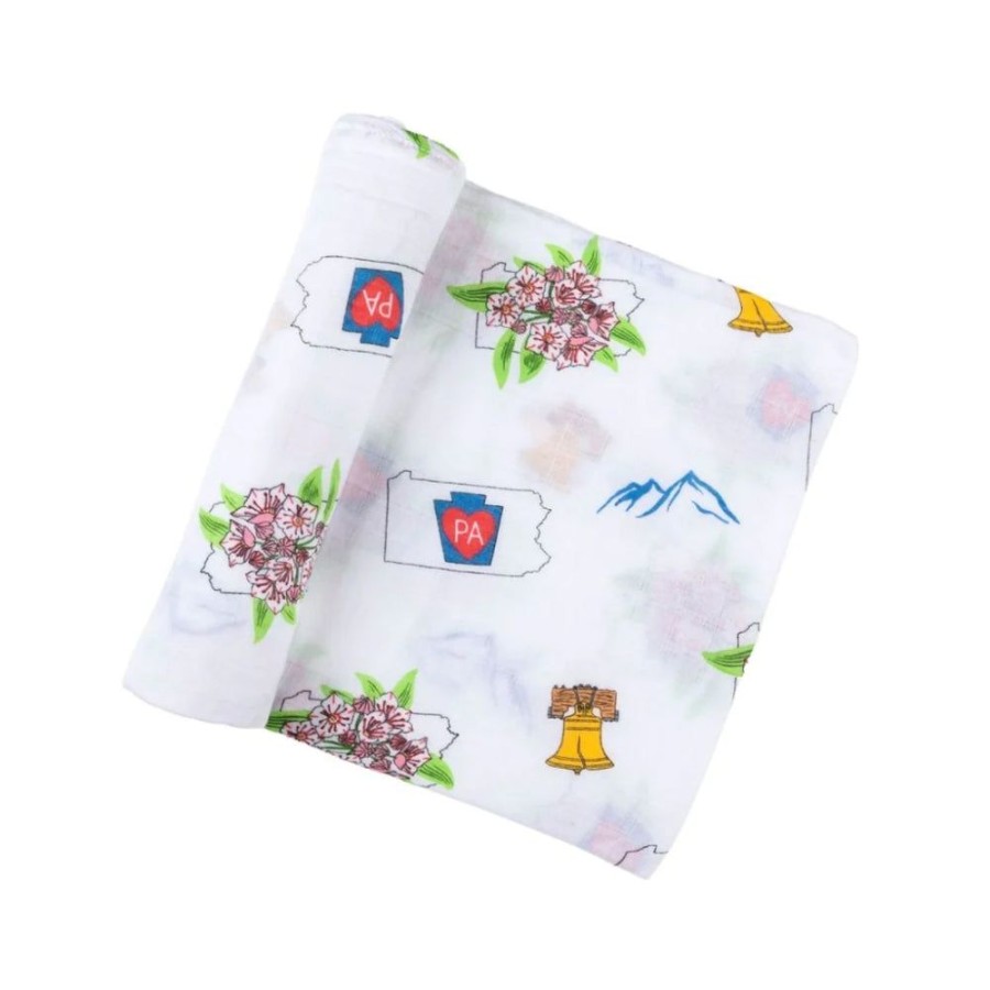 Gifts Little Hometown | Little Hometown Pennsylvania Baby Swaddle Blanket