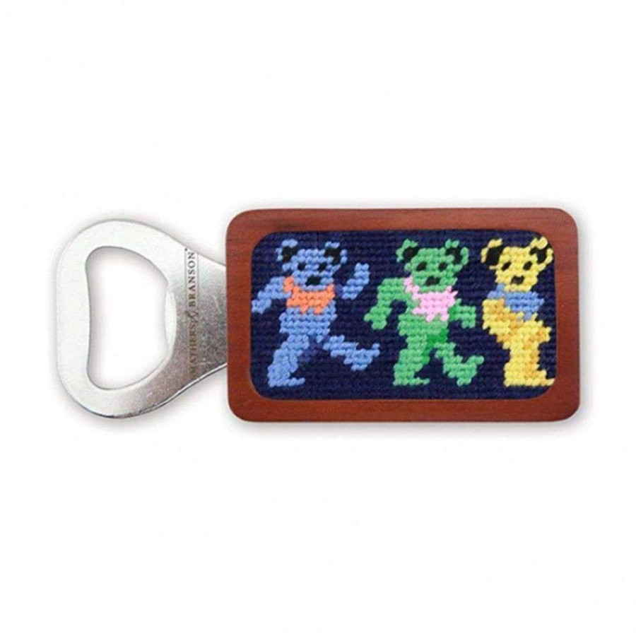 Gifts Smathers u0026 Branson | Smathers & Branson Dancing Bears Needlepoint Bottle Opener