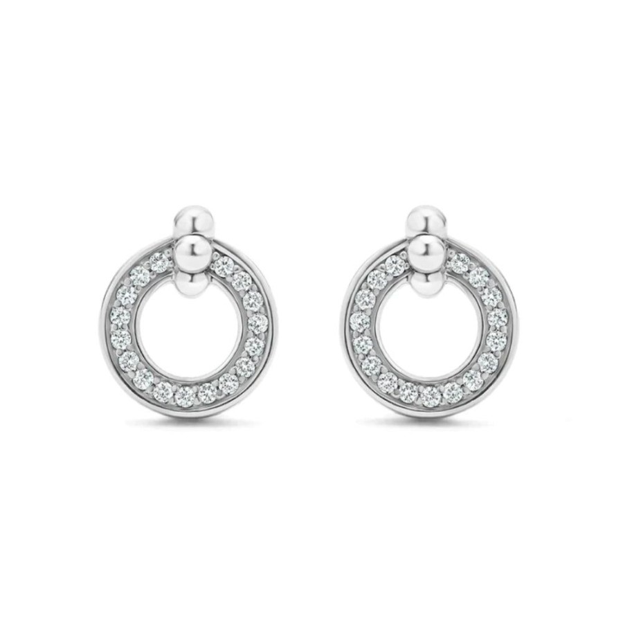 Jewelry Lagos | Lagos Caviar Spark Diamond Circle Stud Earrings