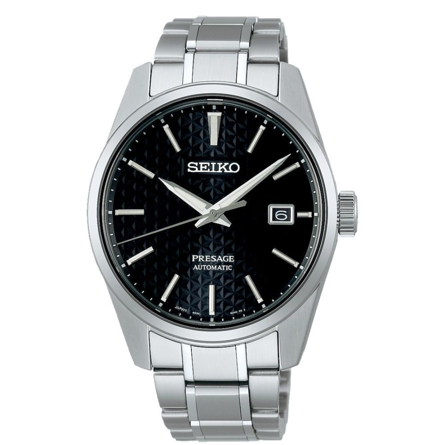 Timepieces Seiko | Seiko Presage Automatic Sharp-Edged Series Black Dial Spb203