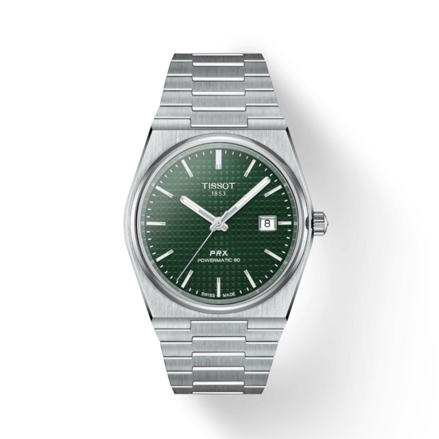 Timepieces Tissot | Tissot Prx Powermatic 80 Green/Steel