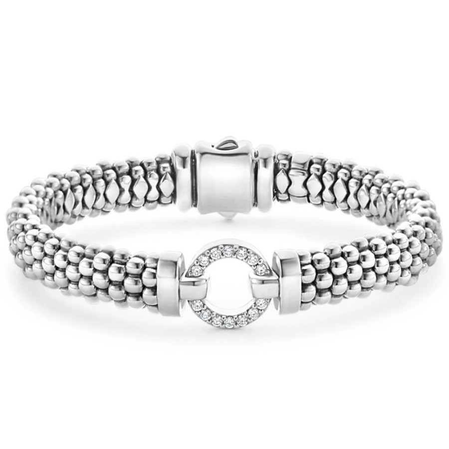 Jewelry Lagos | Lagos Enso Diamond Circle Caviar Bracelet