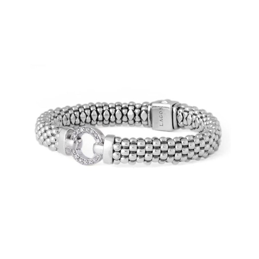 Jewelry Lagos | Lagos Enso Diamond Circle Caviar Bracelet